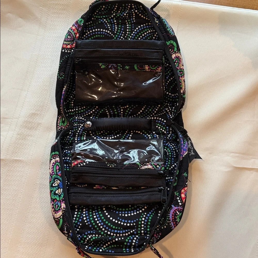 Vera Bradley Black Kiev Paisley Travel Jewelry Organizer NWOT (retired print) - Picture 6 of 11